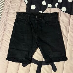 G star raw Black Denim slim Shorts sz 28